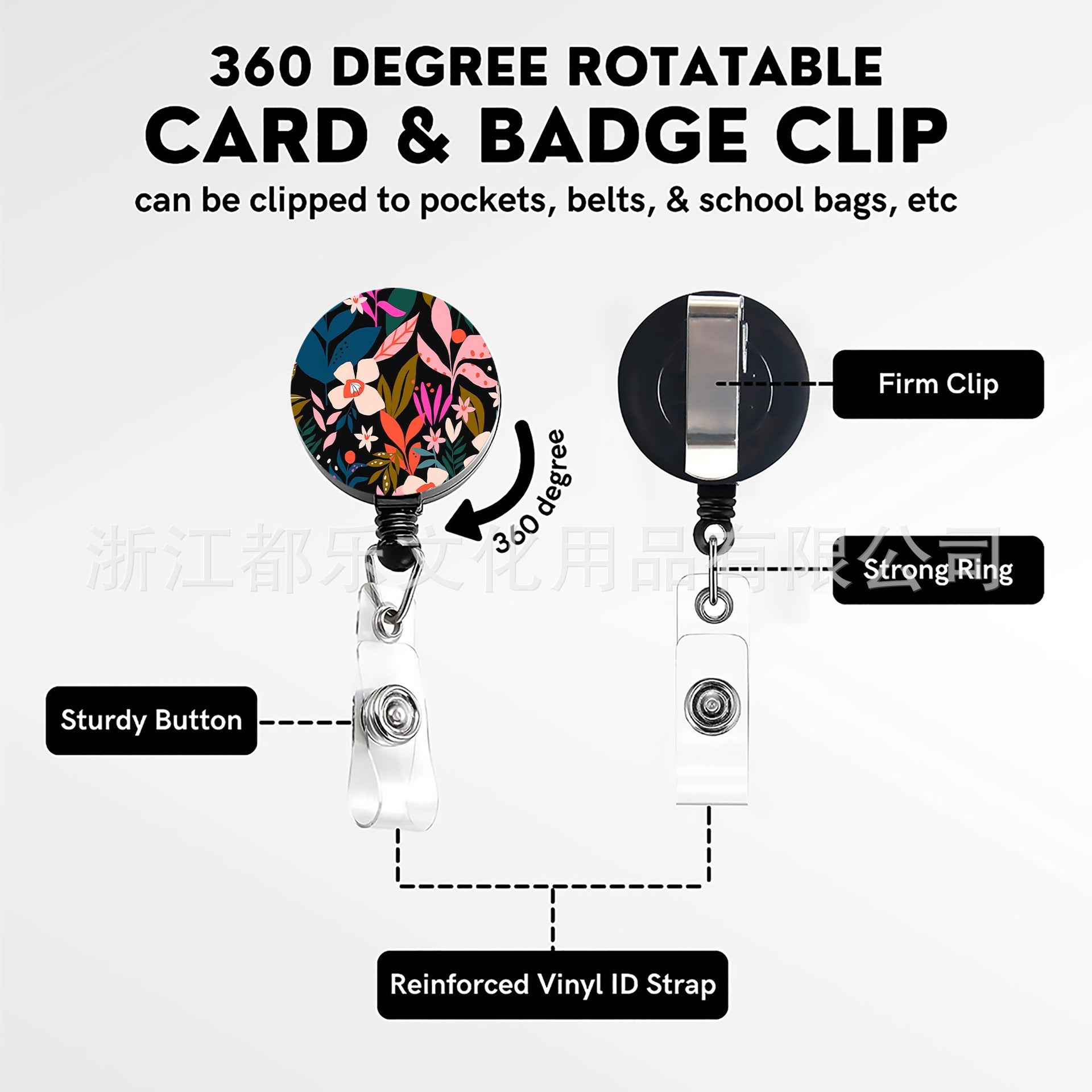 Wholesale Lanyard Card Holder ABS Keychain